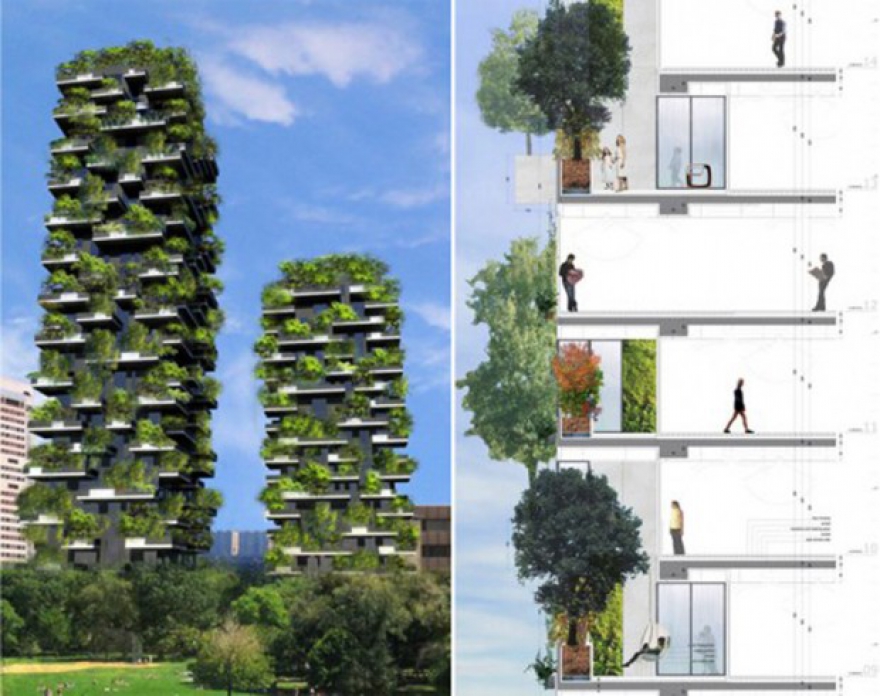 Bosco vericale в милане дом с вертикальным лесом - портал о .