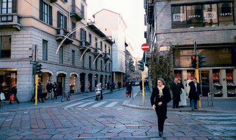 Виа Монтенаполеоне в Милане