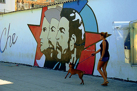 Граффити в Гаване имеют яркую политическую окраску