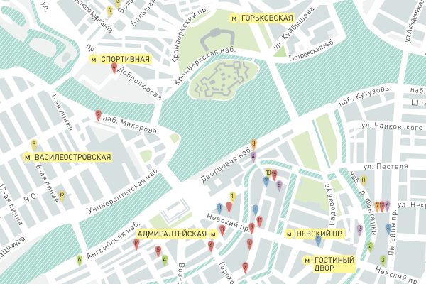 Карта гасу спб